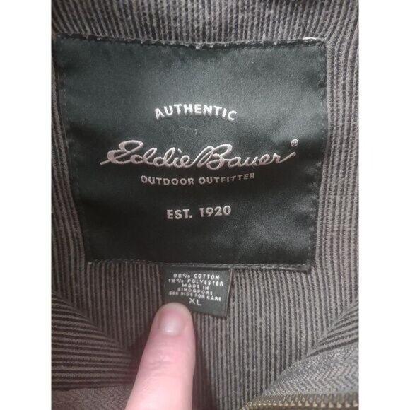 Eddie Bauer Men's Cotton/Poly‎ 1/4 zip pullover size XL - Picture 2 of 9
